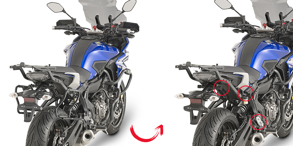 GIVI PLXR2130 – STELAŻ KUFRÓW BOCZNYCH V35 / K33 - YAMAHA MT-07 TRACER (16 > 17)