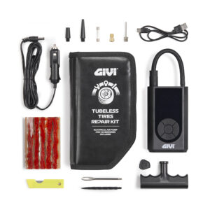 Zestaw naprawczy opon GIVI S451 z kompresorem akumulatorowym