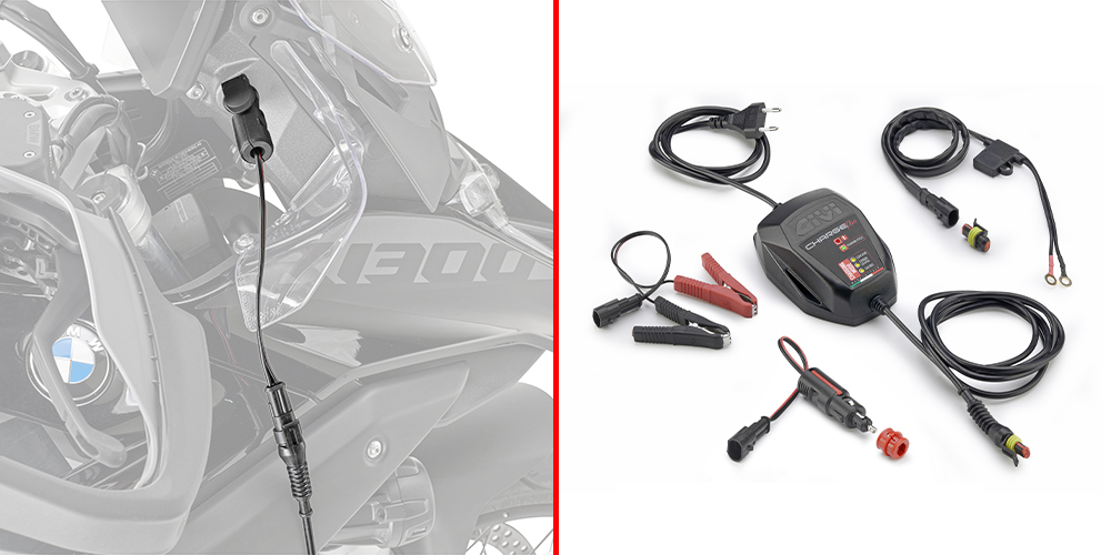 GIVI S511 – ŁADOWARKA / PROSTOWNIK AKUMULATORA 12V (ACID, MF, GEL, AGM) Z CAN-BUS - POD BMW