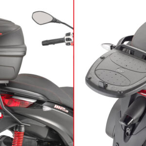 GIVI SR5600M – STELAŻ KUFRA CENTRALNEGO Z PŁYTĄ MONOLOCK - PIAGGIO MP3 YOURBAN 125-300 (11 > 15)