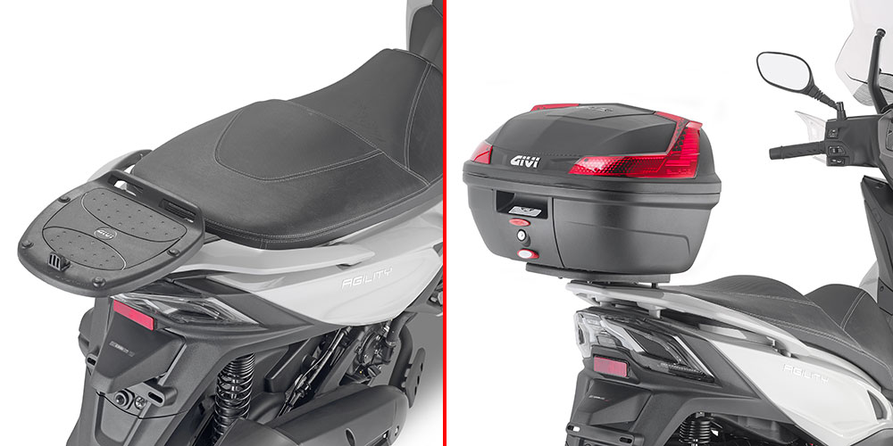 GIVI SR6114 – STELAŻ KUFRA CENTRALNEGO MONOLOCK (BEZ PŁYTY) - KYMCO AGILITY 300 R16 (19 > 20)