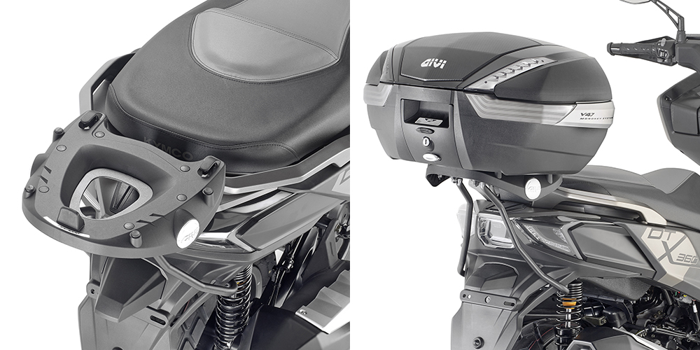 GIVI SR6117 – STELAŻ KUFRA CENTRALNEGO (BEZ PŁYTY) - KYMCO DTX 360 (21 > 22)