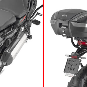 GIVI SR8719 – STELAŻ KUFRA CENTRALNEGO (BEZ PŁYTY) - BENELLI TRK702 / X (23 > 25) / QJ MOTOR SRT 700 SX (25 > 26)
