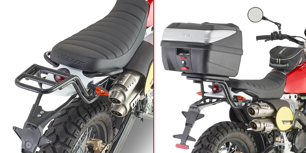GIVI SR9150 – STELAŻ KUFRA CENTRALNEGO MONOLOCK (BEZ PŁYTY) - FANTIC Caballero Scrambler 125-250-500 (18 > 22)