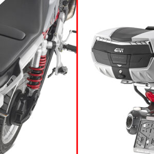 GIVI SRA8209 – STELAŻ KUFRA CENTRALNEGO Z ALUMINIOWĄ PŁYTĄ MONOKEY - MOTO GUZZI V85TT