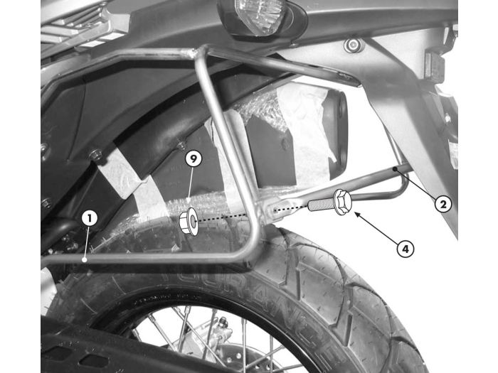 Stelaż sakw bocznych GIVI T221 do Honda XL 700V Transalp 2008–2013