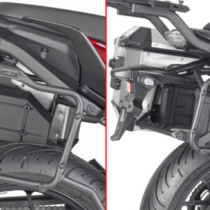 GIVI TL2148KIT – KIT MONTAŻOWY S250 DO STELAŻA BOCZNEGO - YAMAHA Tracer 700 (20 > 22) — ilustracja montażu, motocykl i pozostałe wyposażenie nie są częścią produktu