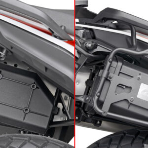 GIVI TL7711KIT – KIT MONTAŻOWY S250 DO STELAŻA BOCZNEGO PL7711 - KTM 390 ADVENTURE (20 > 22) — ilustracja montażu, motocykl i pozostałe wyposażenie nie są częścią produktu
