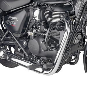 GIVI TN9053 – OSŁONA SILNIKA GMOLE - Royal Enfield Meteor 350 (21 > 22) — ilustracja montażu, motocykl i pozostałe wyposażenie nie są częścią produktu