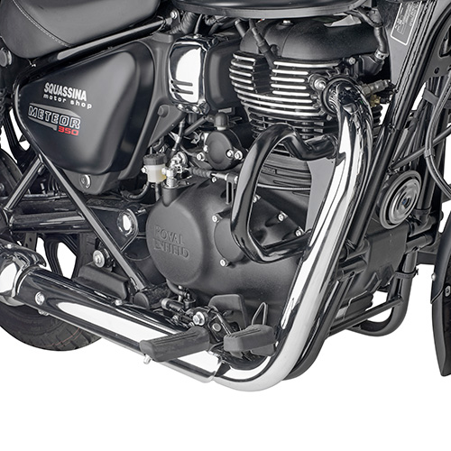 GIVI TN9053 – OSŁONA SILNIKA GMOLE - Royal Enfield Meteor 350 (21 > 22) — ilustracja montażu, motocykl i pozostałe wyposażenie nie są częścią produktu