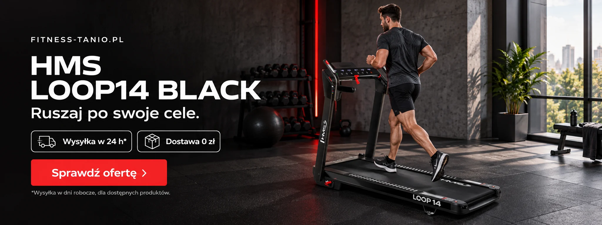 HMS LOOP14 BLACK — trening na sprzęcie; wysyłka w 24 h w dni robocze, dostawa 0 zł